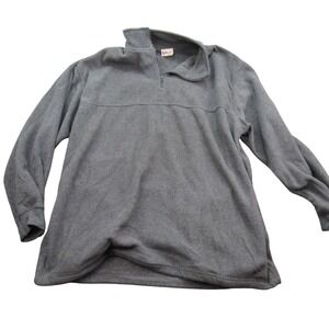 Chase Authentics Mens Gray Fleece 1/4 Zip‎ Pullover Sweatshirt XL NASCAR Racing